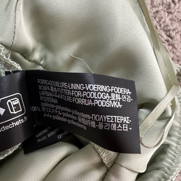 NWT ZARA SATIN SLIP DRESS - Mint - Picture 13 of 16